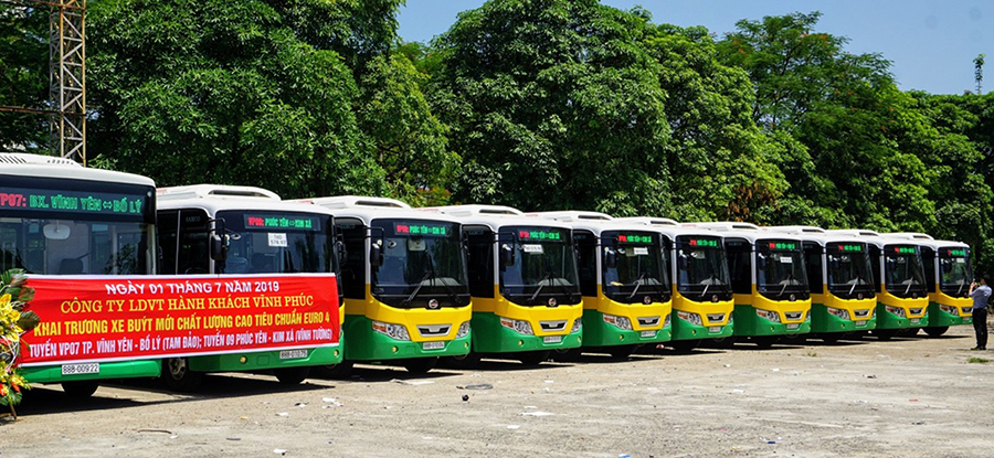 Khai trương tuyến xe buýt mới tại Vĩnh Phúc