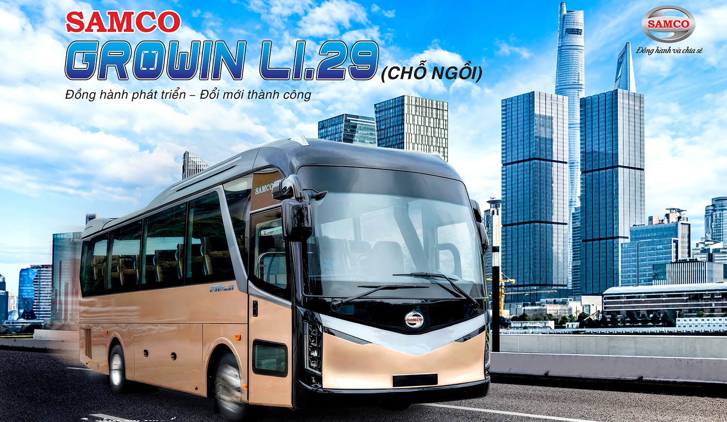 Trình diện phiên bản mới nhất xe Samco Growin 2026 sử dụng hệ thống treo 06 bầu hơi hoàn toàn